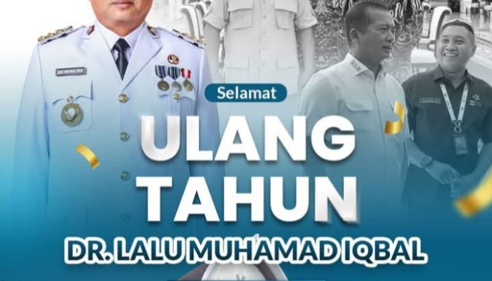 Pimpinan dan Seluruh  Manajemen RSUD NTB, Mengucapkan Selamat Milad Kepada Bapak Gubernur NTB H. Lalu Muhammad Iqbal
