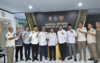 Perkuat Kerjasama Pengelolaan Informasi Publik, Jajaran KIP NTB Berkunjung Kekantor Sat Pol PP NTB