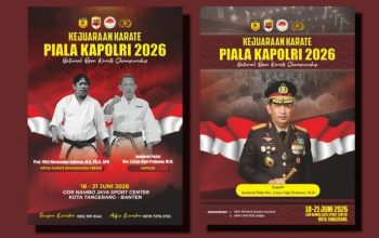 Piala Kapolri 2026 Siap Digelar di Tangerang, Karateka Nasional Berebut Podium